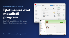 işletmeniz için size özel masaüstü programı geliştiririm