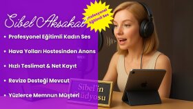 Ben,Projenize Renk Katacak Deneyimli Kadın Seslendirmenim