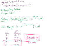 Numerical Methods soru çözümü