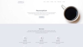 Neumorphism - Landing Page