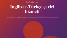 uzmanı olduğum çeviri konusunda hizmetinizdeyim