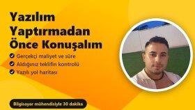 yazılım projeniz için teknik danışmanlık veririm