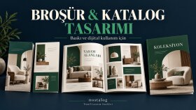 markanıza uygun broşür ve katalog tasarımları hazırlarım
