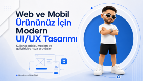 web ve mobil ürününüz için modern ui/ux tasarlarım