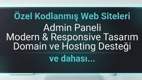 ihtiyaçlarınıza özel kodlanmış web siteleri geliştiririm