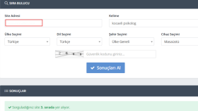 Lokal Bazlı Psikolog SEO Çalışması 3.sıra