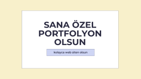 size özel portfolyo kodlayabilirim