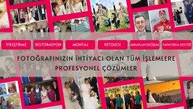 photoshop ile tüm fotoğraf düzenleme işlerinizi yaparım