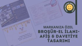 markanıza özel katalog afiş ve broşür  tasarımı yaparım