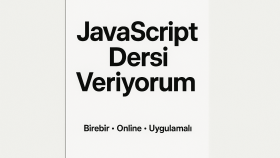 JavaScript’i sıfırdan ileri seviyeye birebir öğretiyorum