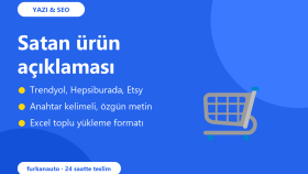Trendyol ve siteniz için satan ürün açıklaması yazarım