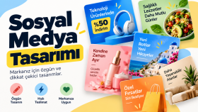 sosyal medya için profesyonel tasarımlar hazırlıyorum