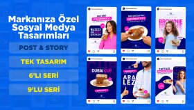 markanıza özel sosyal medya tasarımları hazırlarım