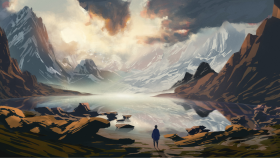 A background illustration
