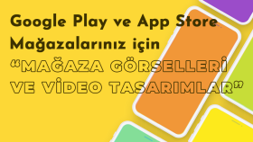 app store ve google play mağazanız için görseller hazırlarım