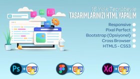 PSD-FİG-XD dosyalarınızı HTML - CSS yaparım