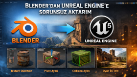 blender modelinizi unreal engine sorunsuz aktarırım
