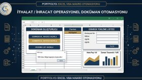 Excel VBA İthalat / İhracat Otomasyon Şablonları