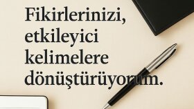 sizin için metin yazarım