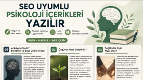 uzman olduğum  alanda SEO uyumlu blog ve makaleler yazarım