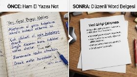 El Yazısından Word Belgesine Aktarım Çalışmasın