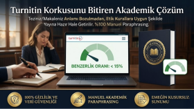 tez/makalelerinizin intihal ve benzerlik oranını düşürürüm