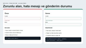 Web Form Düzeltme — Doğrulama ve Test