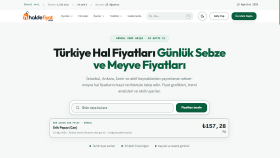 HalDeFiyat — Türkiye Geneli Hal Fiyatı Veri Platformu