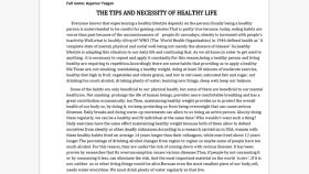What habits can make us healthy?