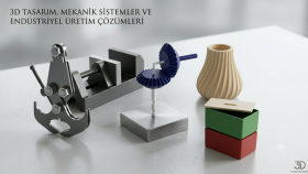 3d baskıya uygun 3 boyutlu modelleme ve tasarım yaparım