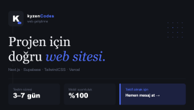 modern,hızlı ve mobil uyumlu websiteleri geliştiriyorum