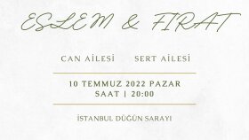 En mutlu  güne şık davetiyeler