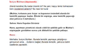 Skeç çalışması