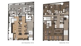 Kat planı boyaması - Butik Otel 