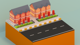 Konsept LowPoly Ev tasarımı