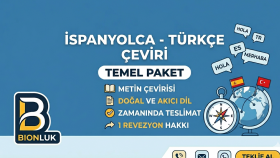 İspanyolca çevirilerinizi yapabilirim