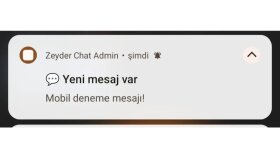 Zeyder Chat – Gerçek Zamanlı Destek Sistemi Mobil