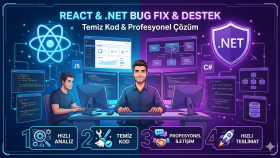 React ve .NET projelerinizdeki hataları hızla çözerim