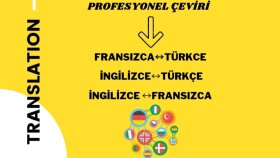 Fransızca ve İngilizce her türlü metni hızlı çeviririm