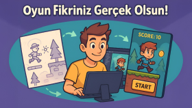 hayalinizdeki oyunu baştan sona geliştiriyorum