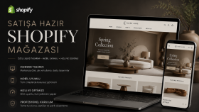 satışa hazır profesyonel Shopify mağazası kurarım