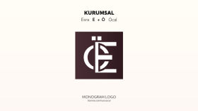 Monogram Logo Tasarımı Esra Öcal