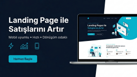  markana özel mobil uyumlu landing page geliştiririm