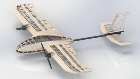 Lazer Kesim 3D Rc Uçak modeli