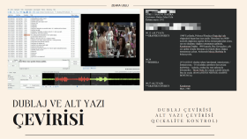 İngilizceden dublaj çevirisi ve altyazı çevirisi yaparım