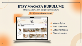 Etsy mağazanı sizinle birlikte açıyor, adım adım anlatıyorum