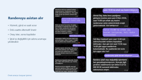 Ben, kuaför ve restoran için örnek chatbotlar kurdum