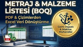 teknik resimlerinizden excel metraj listesi hazırlarım