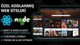 React ve Nodejs ile profesyonel web siteleri geliştiririm