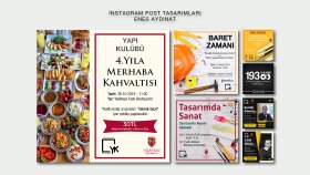 Nişantaşı Yapı Kulübü İçin Tasarladığım Postlar